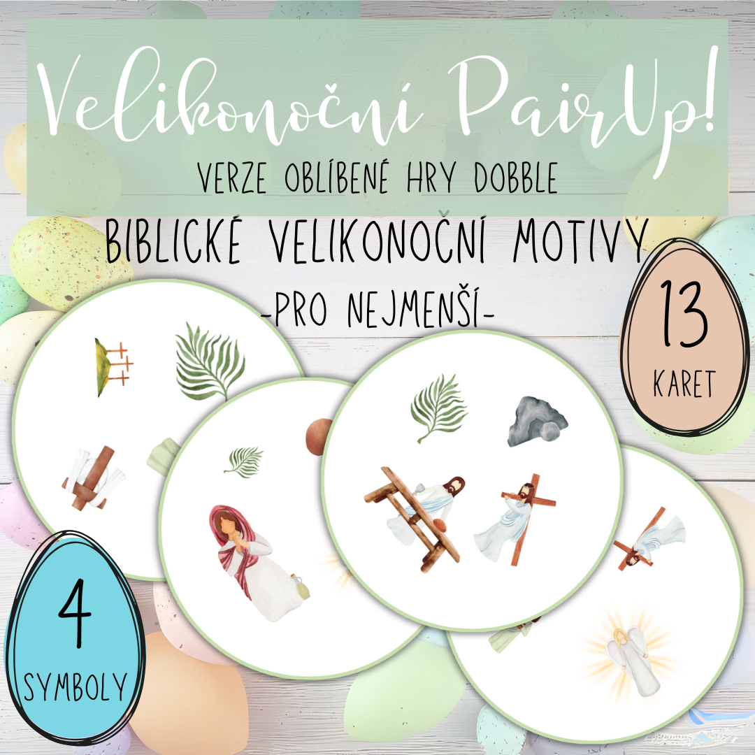 Křesťanské Velikonoce - Pair Up! pro nejmenší v PDF